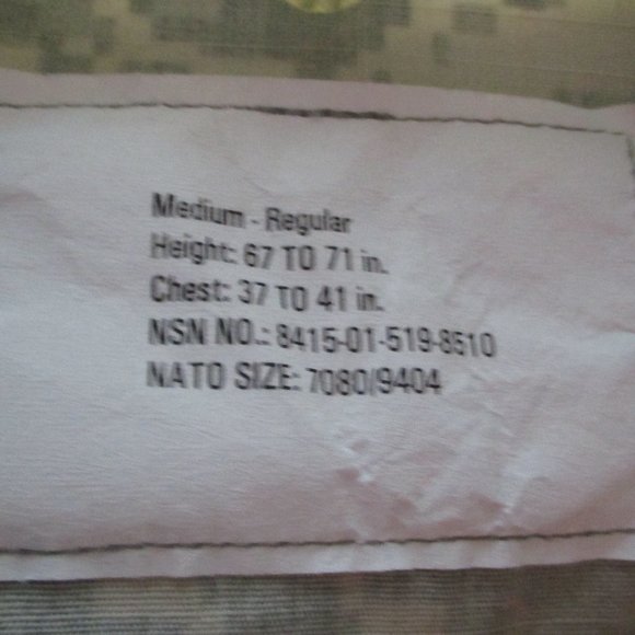 Military Camoflauge Jacket sz M Green Beige Ripstop Hunting Paintball - Picture 9 of 10